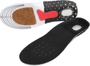 1Pair Breathable Sports Insoles for Foot Care Unisex Shock Absorbing Cushions Damping Shoe Pads for Athletic Activities and Daily Use