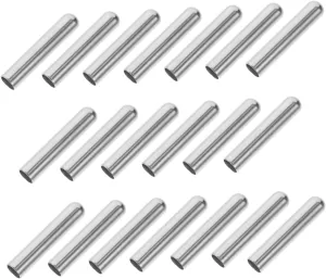 20Pcs Durable Metal Shoelace Tips for DIY Crafts Shoestring Accessories Seamless for Sneakers Lightweight and Portable Easy to Install