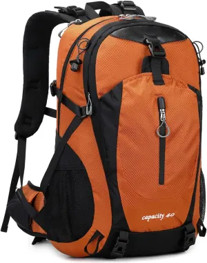40L Waterproof Lightweight Hiking,Camping,Travel Backpack for Men Women