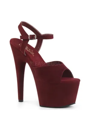 7" Heel, 2 3/4" PF Ankle Strap Sandal w/ Wrapped PF Bottom