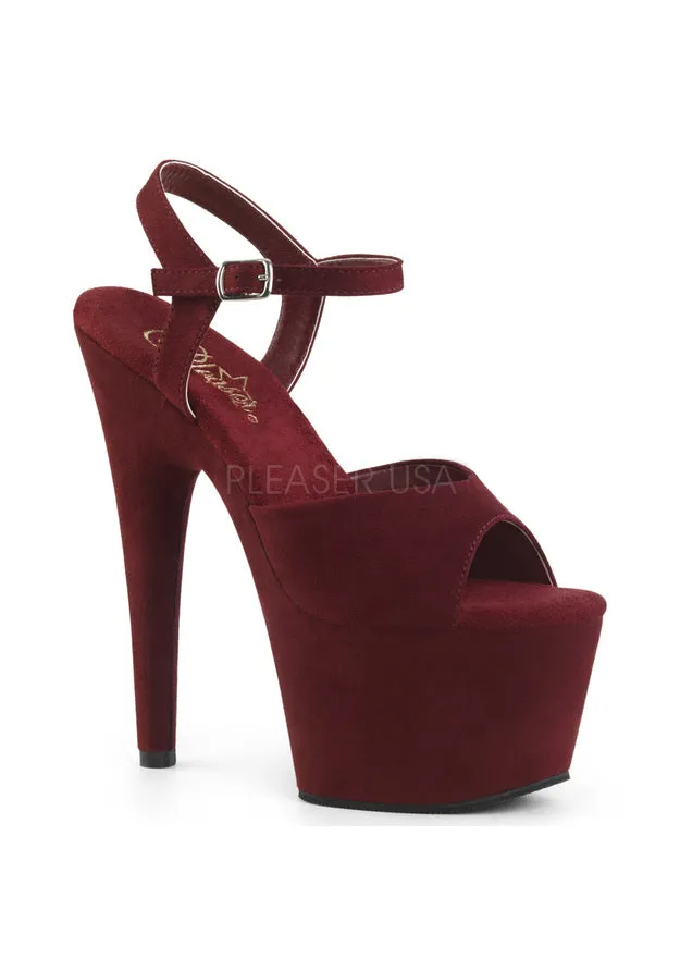 7" Heel, 2 3/4" PF Ankle Strap Sandal w/ Wrapped PF Bottom