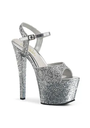 7" Heel, 2 3/4" PF Ankle Strap Sandal