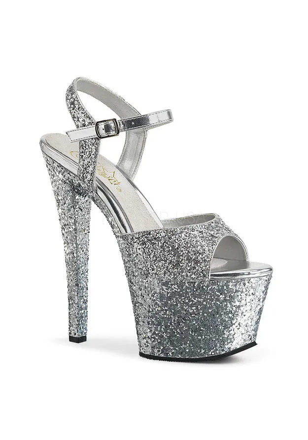 7" Heel, 2 3/4" PF Ankle Strap Sandal