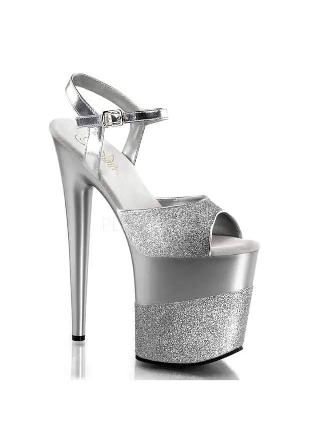 8" Heel, 4" PF Ankle Strap Sandal