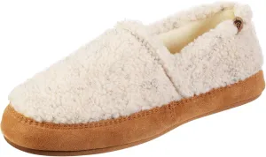 Acorn Men's Moc Slippers with Memory Foam Insole Suede Sidewall and Rubber Outsole (Tex/Polar)