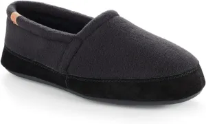 Acorn Men's Slippers with Memory Foam Insole Suede Sidewall and Rubber Outsole