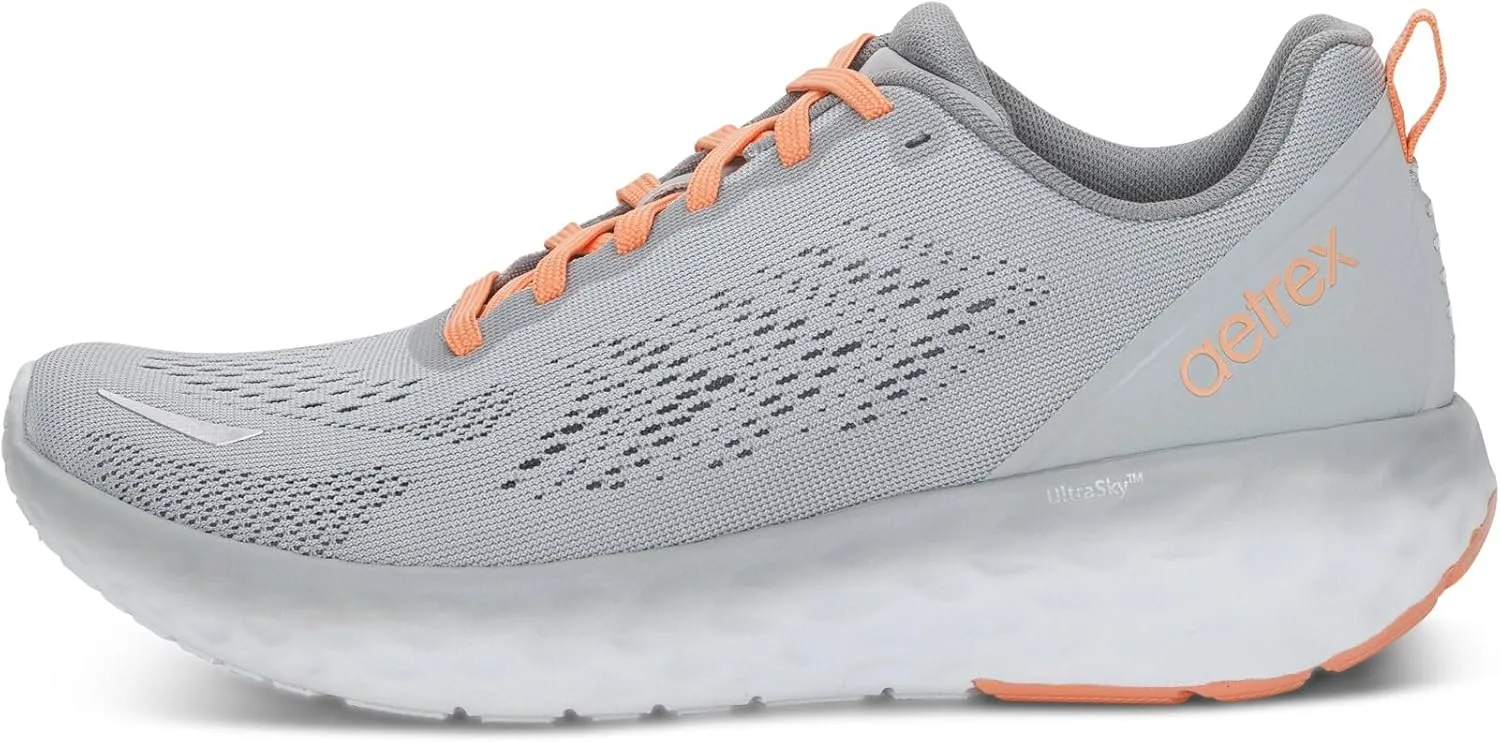Aetrex Women's Danika Orthopedic Arch Support Sneakers - Breathable Extra Padded Heel Comfort