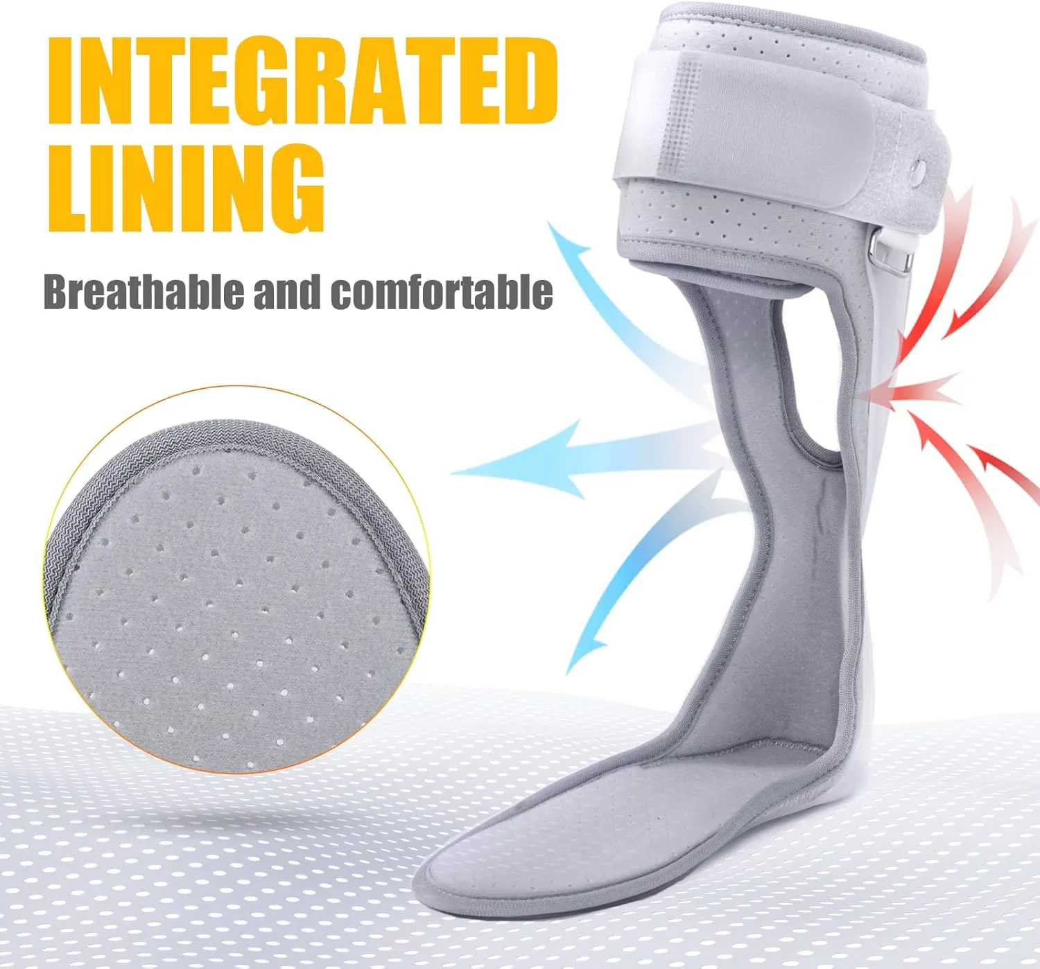 AFO Foot Drop Brace Ankle Foot Orthosis Medical Afo Walking with Shoes for Stroke Hemiplegia (Large-Right)