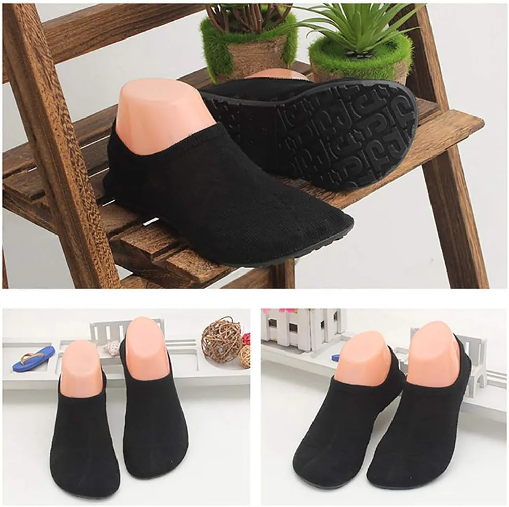AIYUE Women Non-slip Fuzzy Slipper Socks with Waterproof Soles Rubber Bottom Grippers