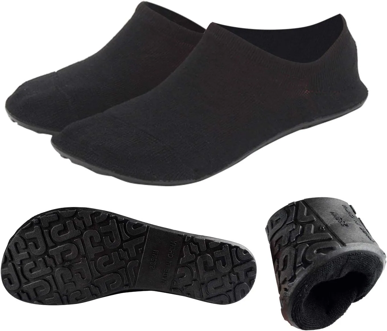 AIYUE Women Non-slip Fuzzy Slipper Socks with Waterproof Soles Rubber Bottom Grippers
