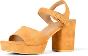 Amazon Essentials Women's Platform Heel Sandal