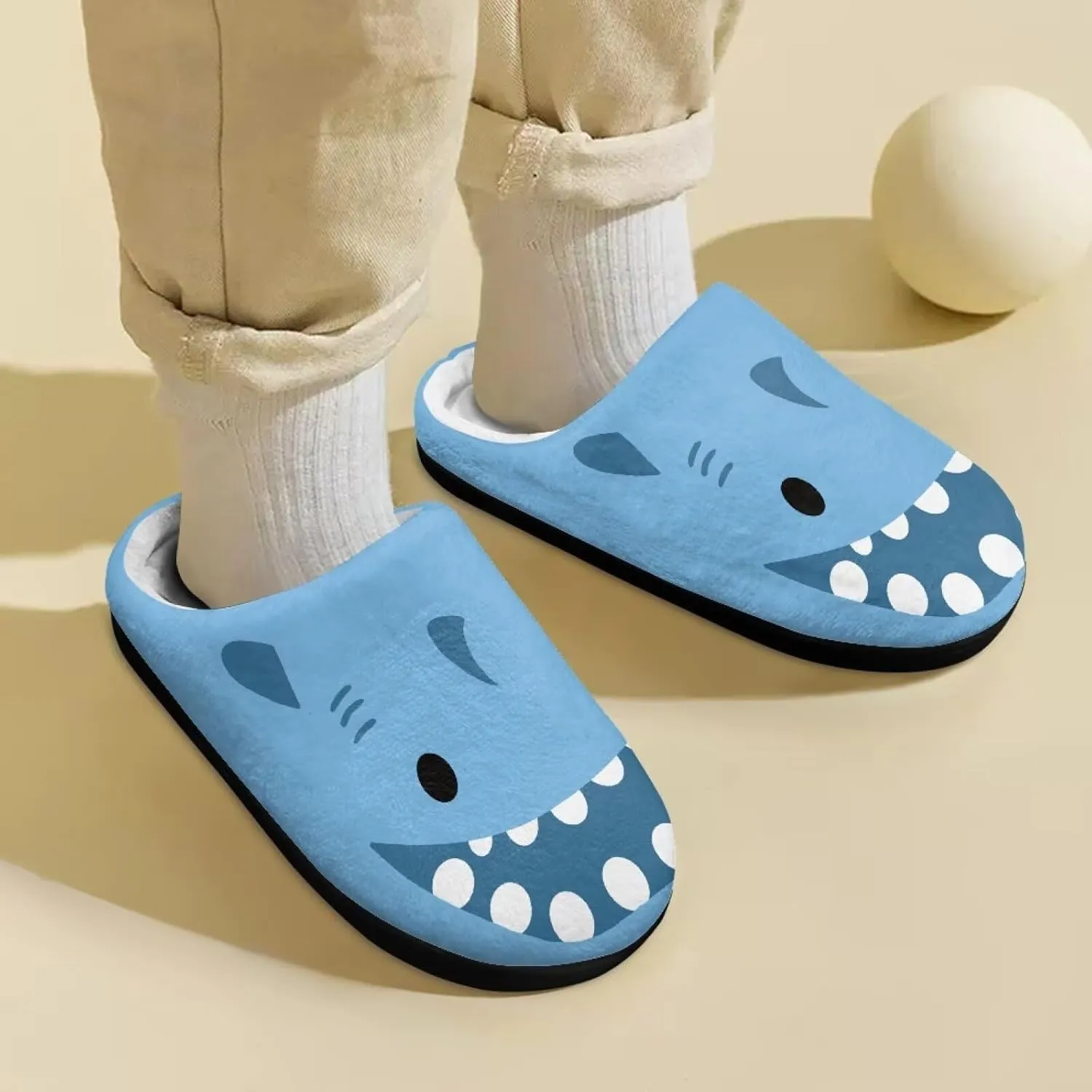 Animal Cotton Slippers for Kid Cozy Slippers Fluffy Slip-On Fuzzy Fluffy Outdoor Home Non-Slip Slipper for Kids