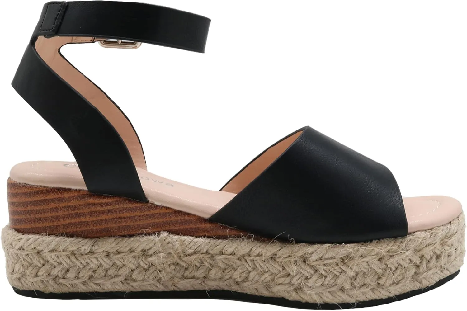 Apakowa Girls Sandals Flatform Wedge Open Toe Summer Sandals Shoes Little Big Kid Flower Girl Heels Dress Shoes (Little Kid/Big Kid)
