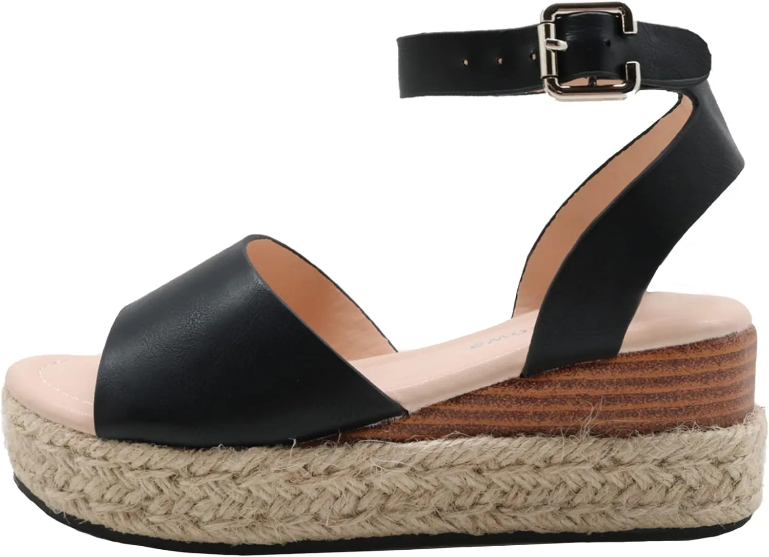 Apakowa Girls Sandals Flatform Wedge Open Toe Summer Sandals Shoes Little Big Kid Flower Girl Heels Dress Shoes (Little Kid/Big Kid)