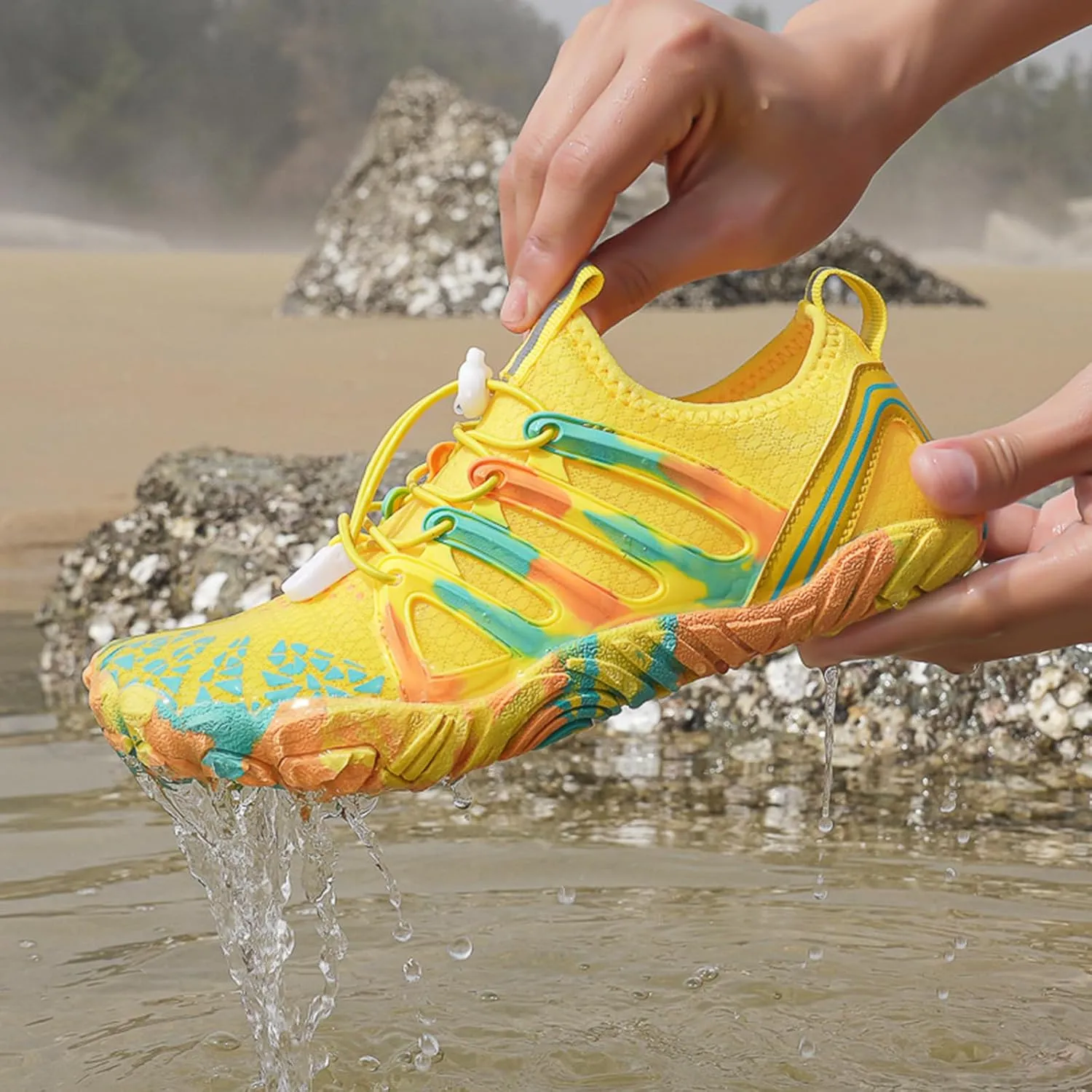 Athletic Hiking Water Shoes Unisex Quick Dry&Non-Slip Surfing Training Shoes,Wide Toe Box Beach Walking Barefoot Wear Lightweight Breathable Cycling Surfing Barefoot Outdoor Waterproof Comfort Wear