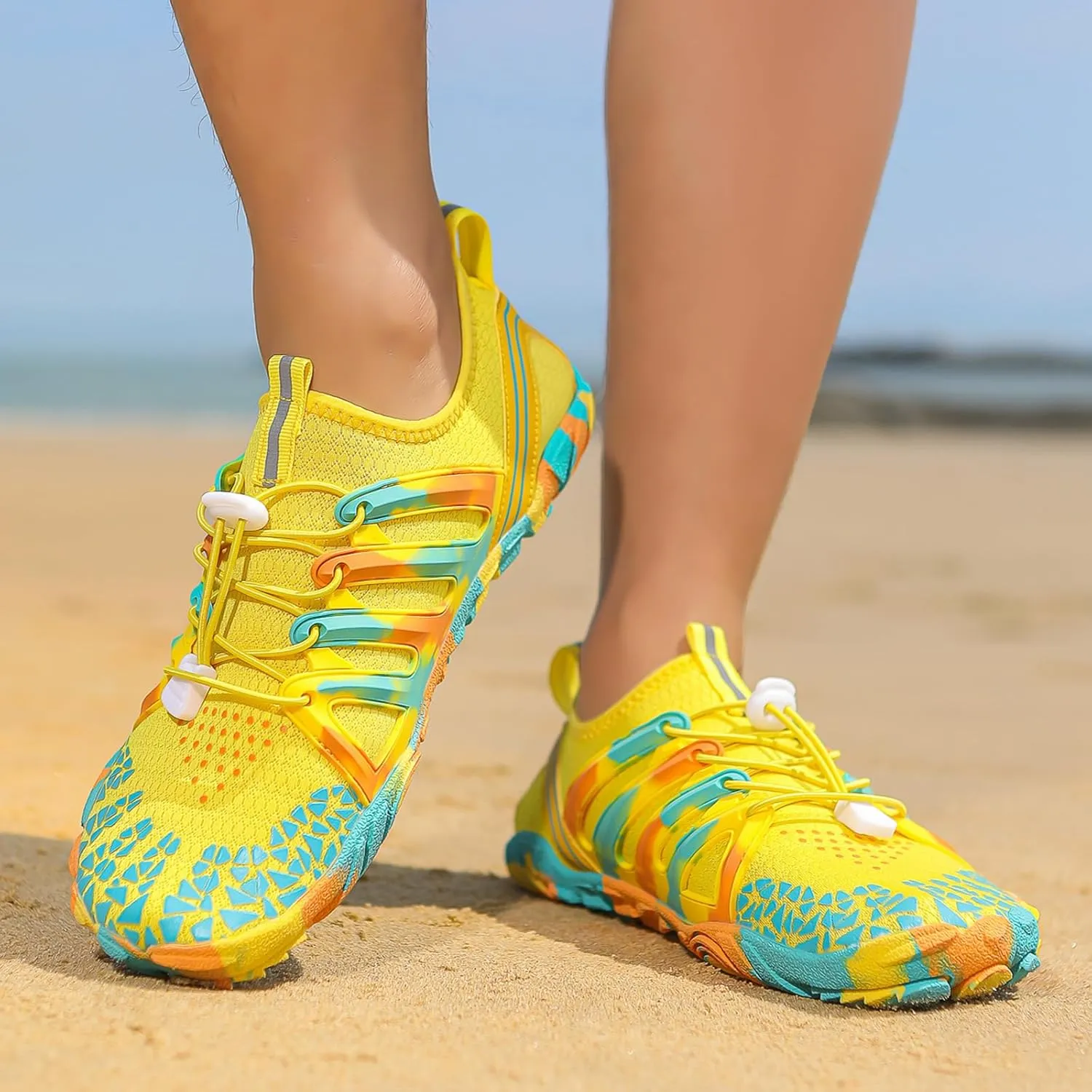 Athletic Hiking Water Shoes Unisex Quick Dry&Non-Slip Surfing Training Shoes,Wide Toe Box Beach Walking Barefoot Wear Lightweight Breathable Cycling Surfing Barefoot Outdoor Waterproof Comfort Wear