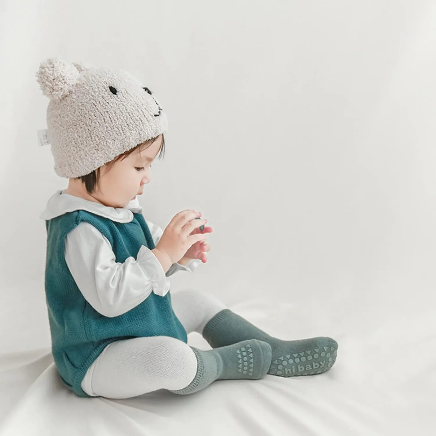 Baby Non Slip Grip Socks Toddler Knee High Anti Skid Crew Slipper Crawling Socks for Girls Boys Newborn