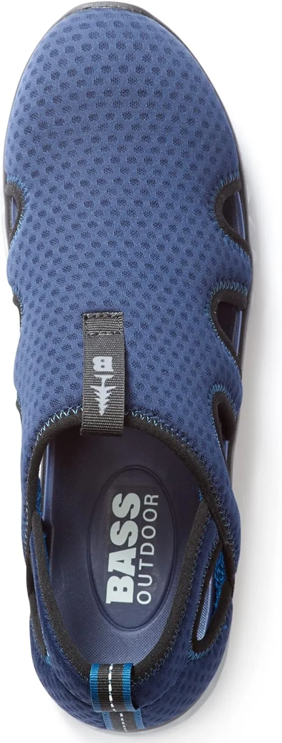 BASS OUTDOOR Men's Hex Vented Hiking Shoes – Traction-Sole Mesh Slip-ons