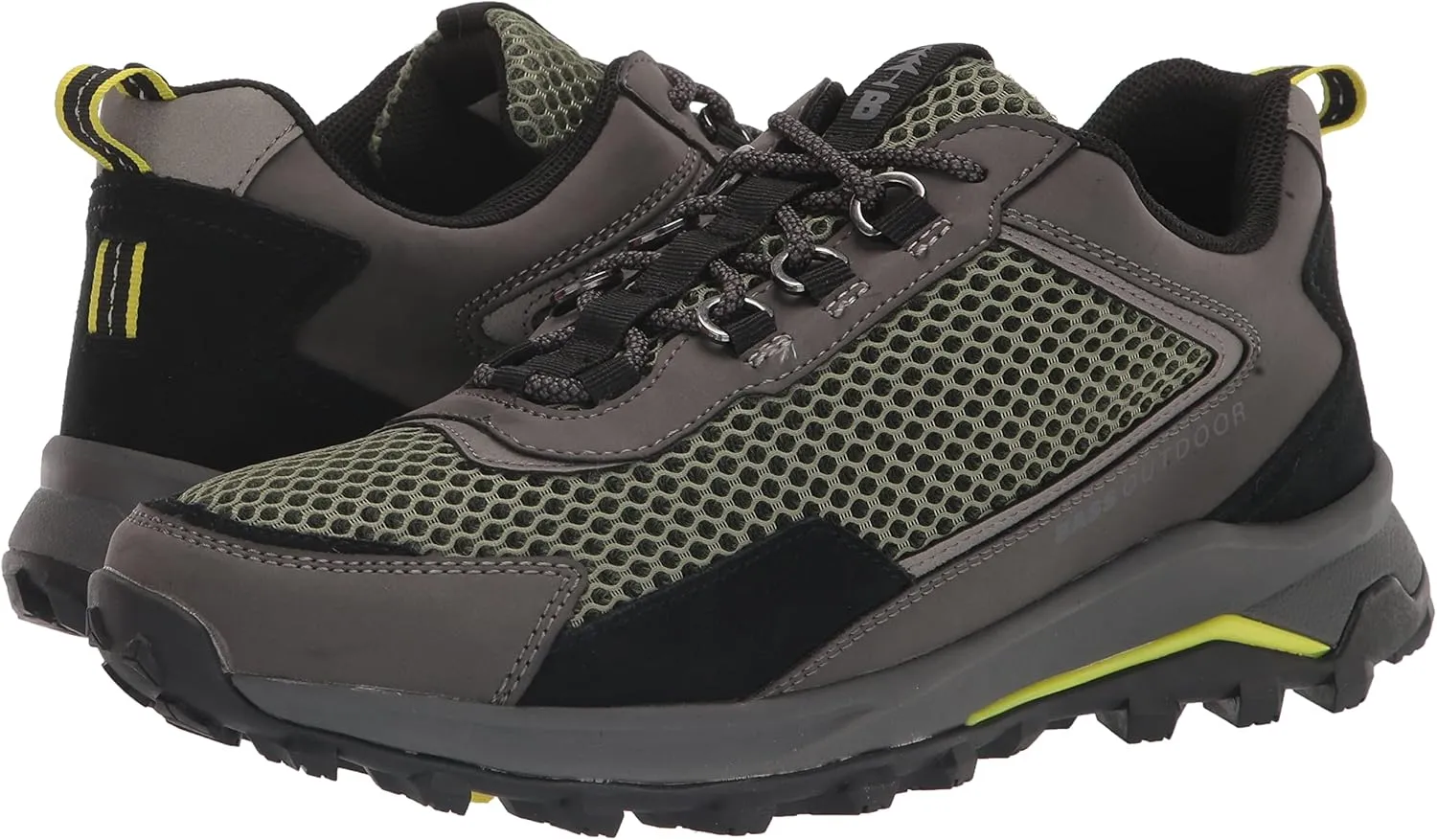 BASS OUTDOOR Men's Trek Mesh Hiker Hiking Shoe