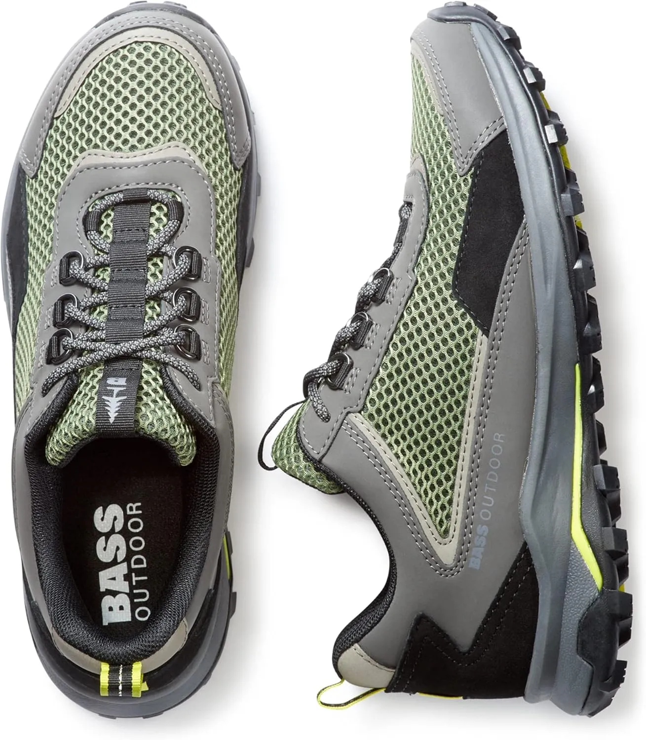 BASS OUTDOOR Men's Trek Mesh Hiker Hiking Shoe