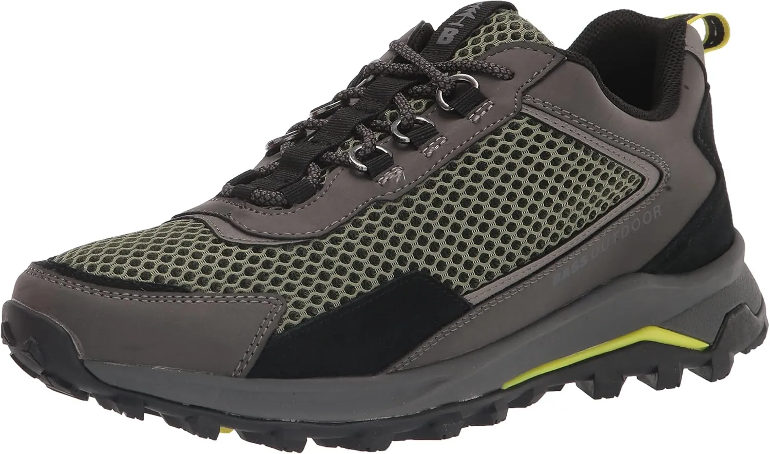 BASS OUTDOOR Men's Trek Mesh Hiker Hiking Shoe