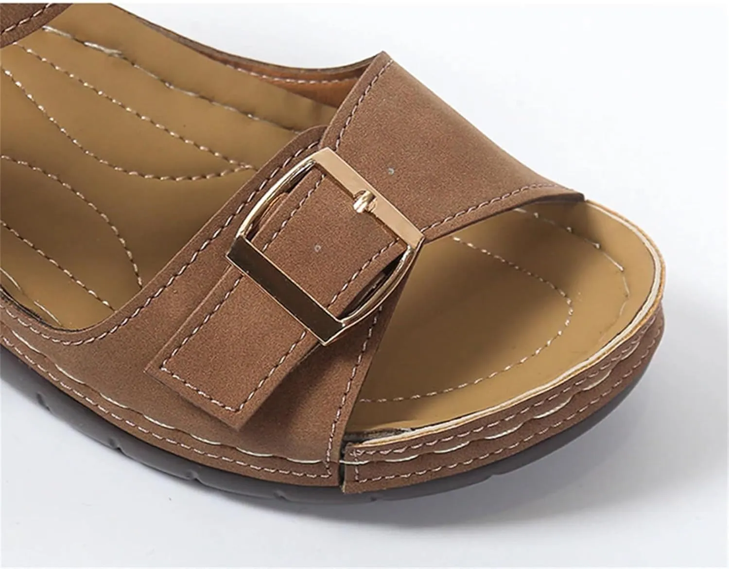 BBPM Womens Hiking Summer Sandals Orthopedic Shoes Comfort Elastic Slip-on Light Weight Slingback Casual Walking Sandals Women's Arch Support Sandals