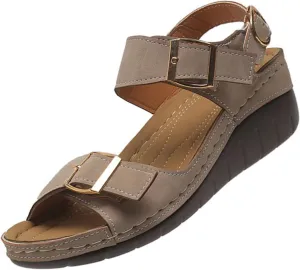 BBPM Womens Hiking Summer Sandals Orthopedic Shoes Comfort Elastic Slip-on Light Weight Slingback Casual Walking Sandals Women's Arch Support Sandals