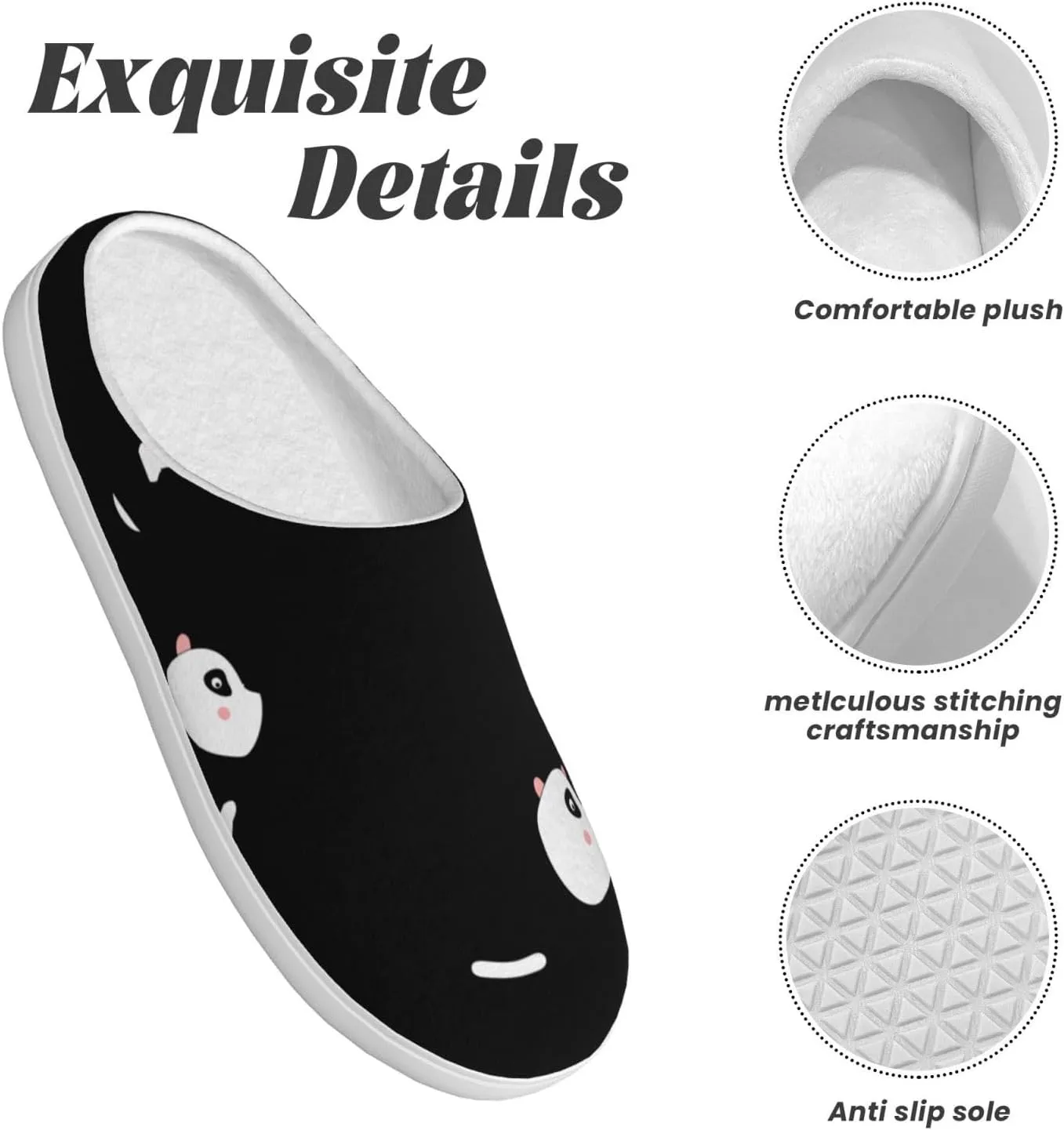 Be Calm Do Yoga Men's Women's Memory Foam Slippers Comfort Flannel Closed Toe House Shoes Indoor Scuff