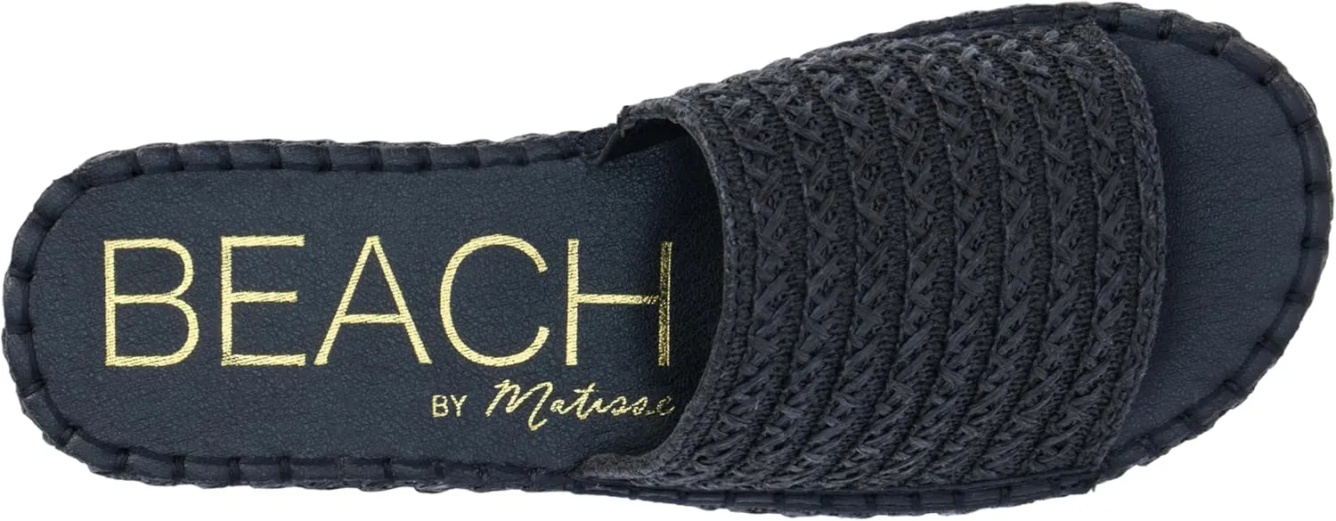 BEACH by Matisse Womens Del Mar Espadrille Platform Casual Sandals Casual Low Heel 1-2" - Black