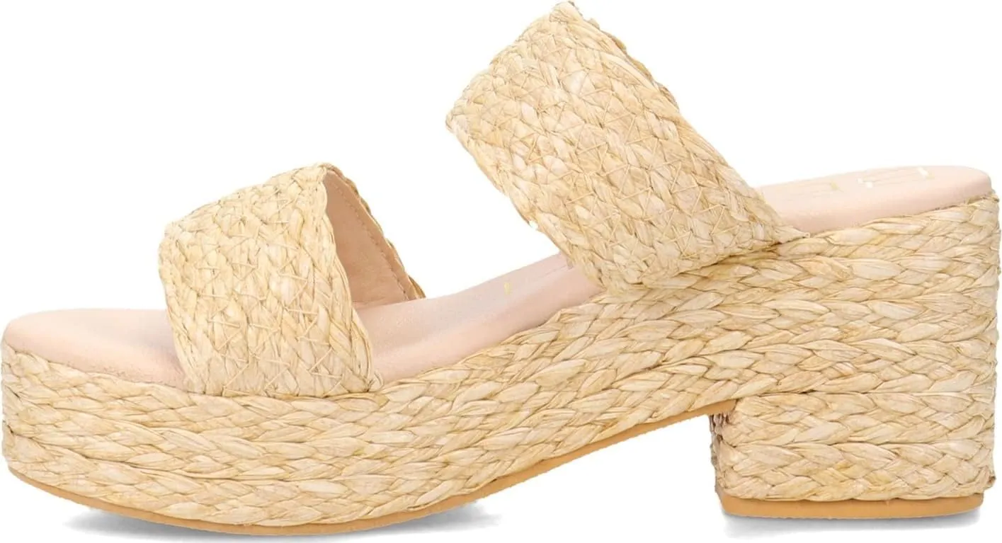 BEACH by Matisse Womens Ocean Ave Platform Block Espadrille Casual Sandals Casual High Heel 3" & Up - Beige