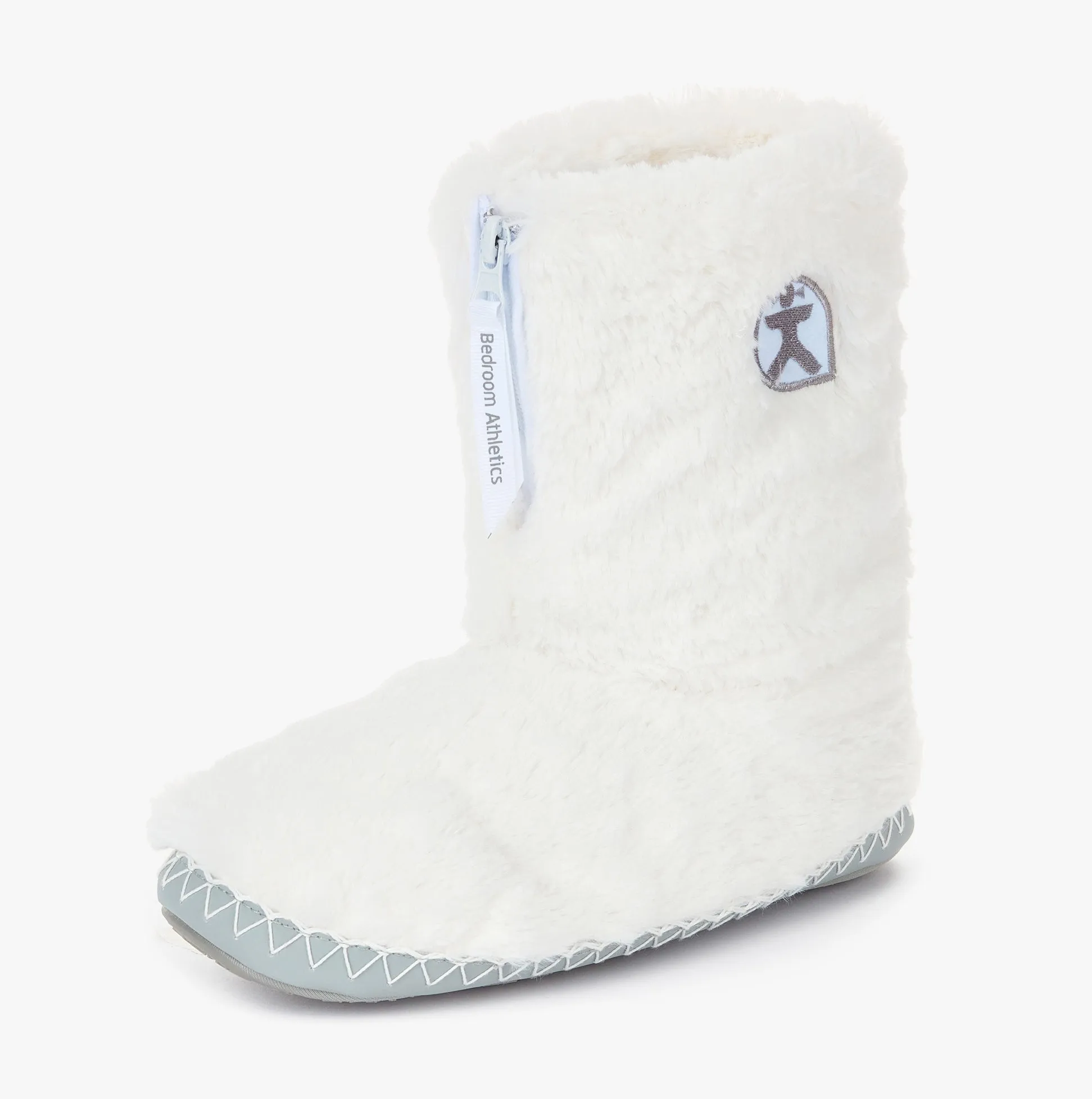 Bedroom Athletics MONROE Womens Boot Slippers White/Trace Grey