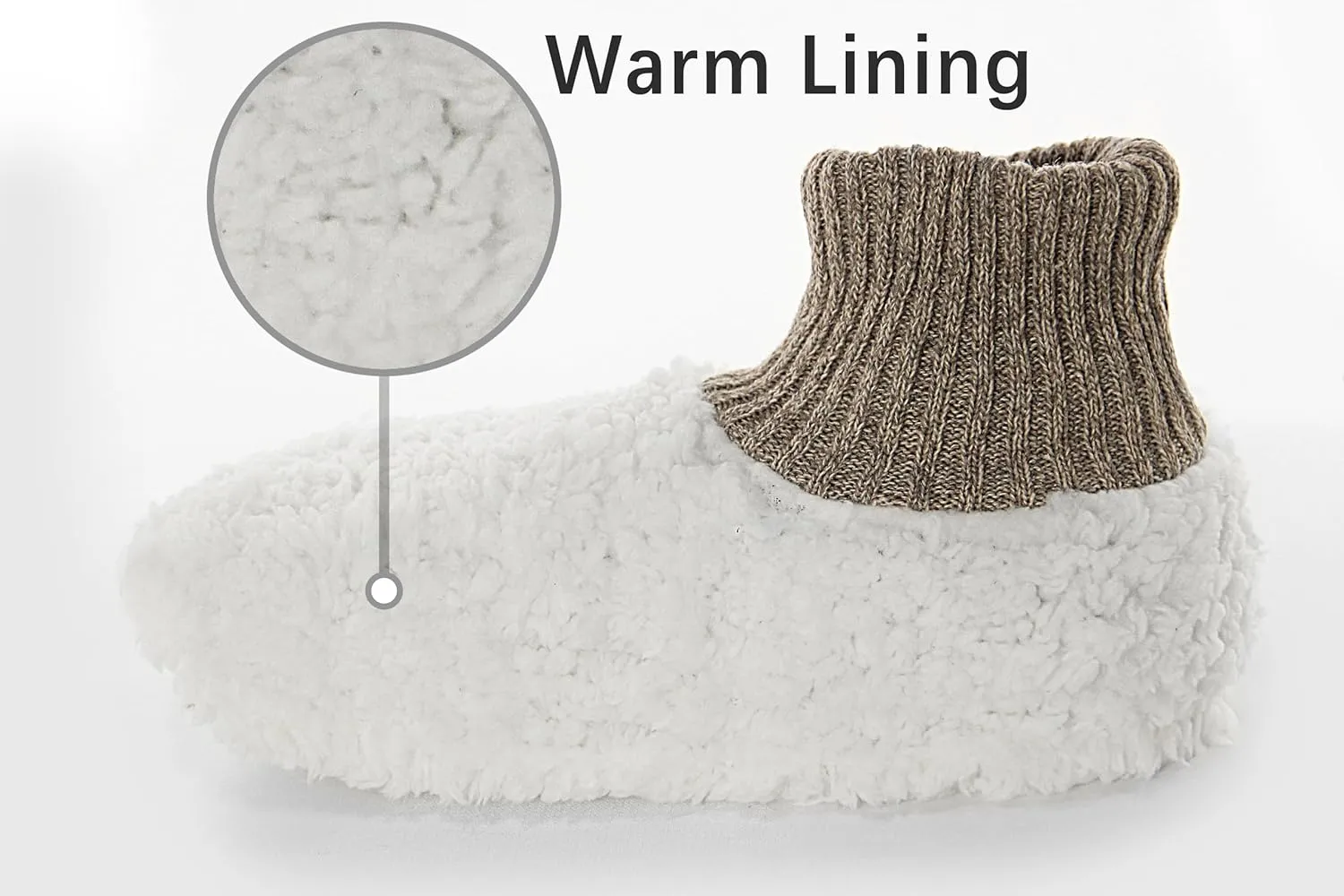 BenSorts Men Fuzzy Slipper Socks with Grippers Non Slip Indoor House Socks Christmas Gifts