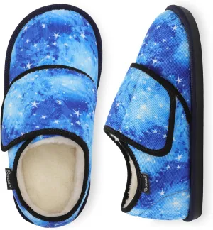 Besroad Womens Furry Memory Foam House Slippers Wide Diabetic Shoes Adjustable Bedroom Slippers Arthritis Edema Swollen House Shoes Indoor Outdoor