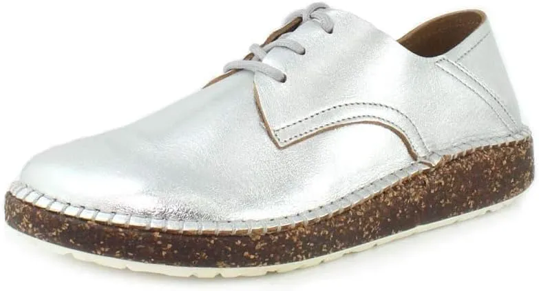 Birkenstock Womens Gary Loafer, Silver Leather, Size 39 N EU (8-8.5 N US Women)