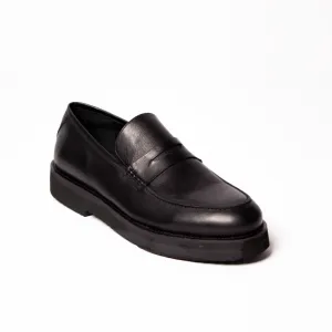 Black Leather Loafer