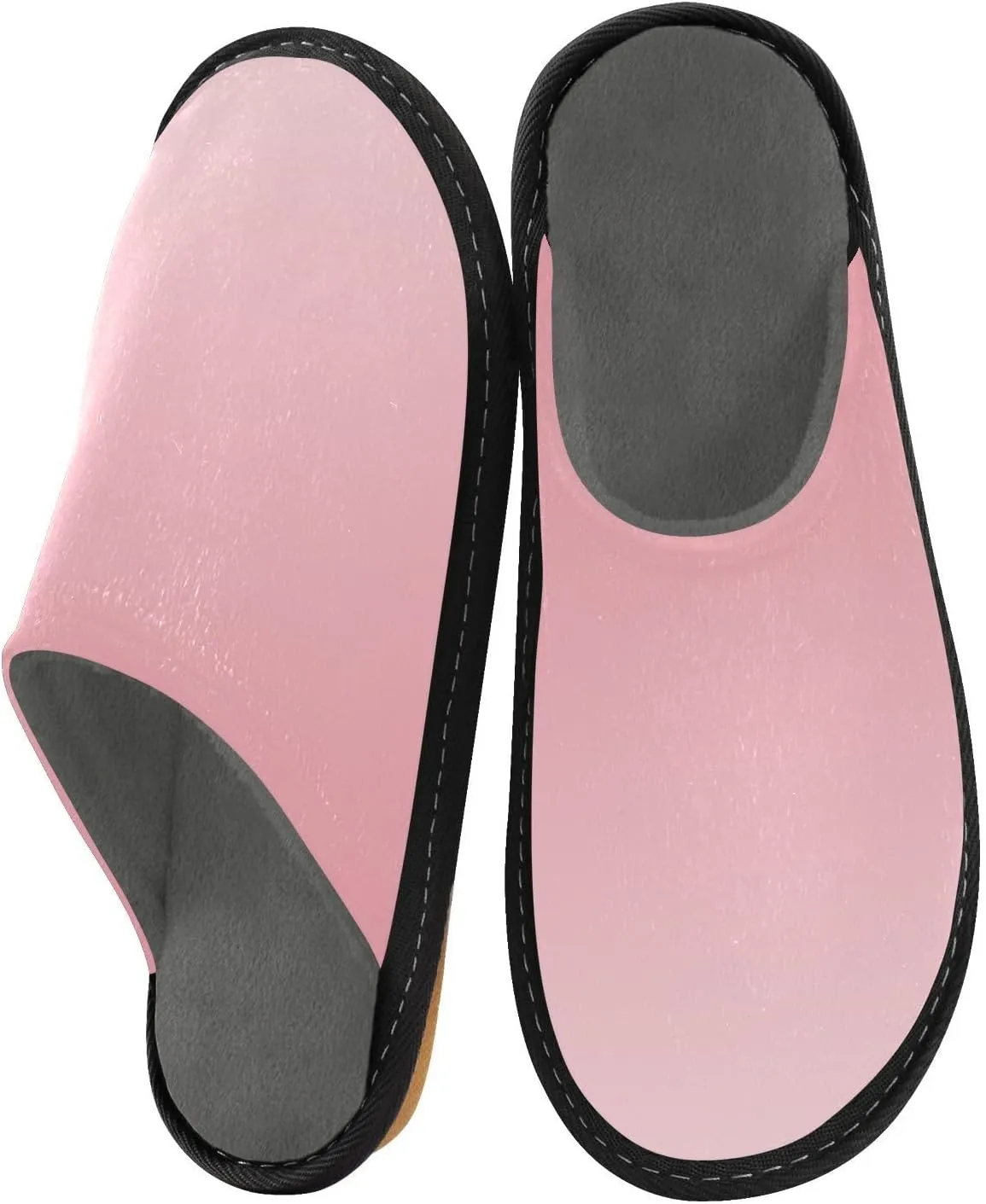 Blue Orange Gradient House Slippers for Women Men Non-Slip Slipper Socks