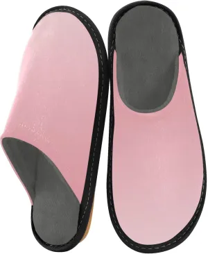 Blue Orange Gradient House Slippers for Women Men Non-Slip Slipper Socks