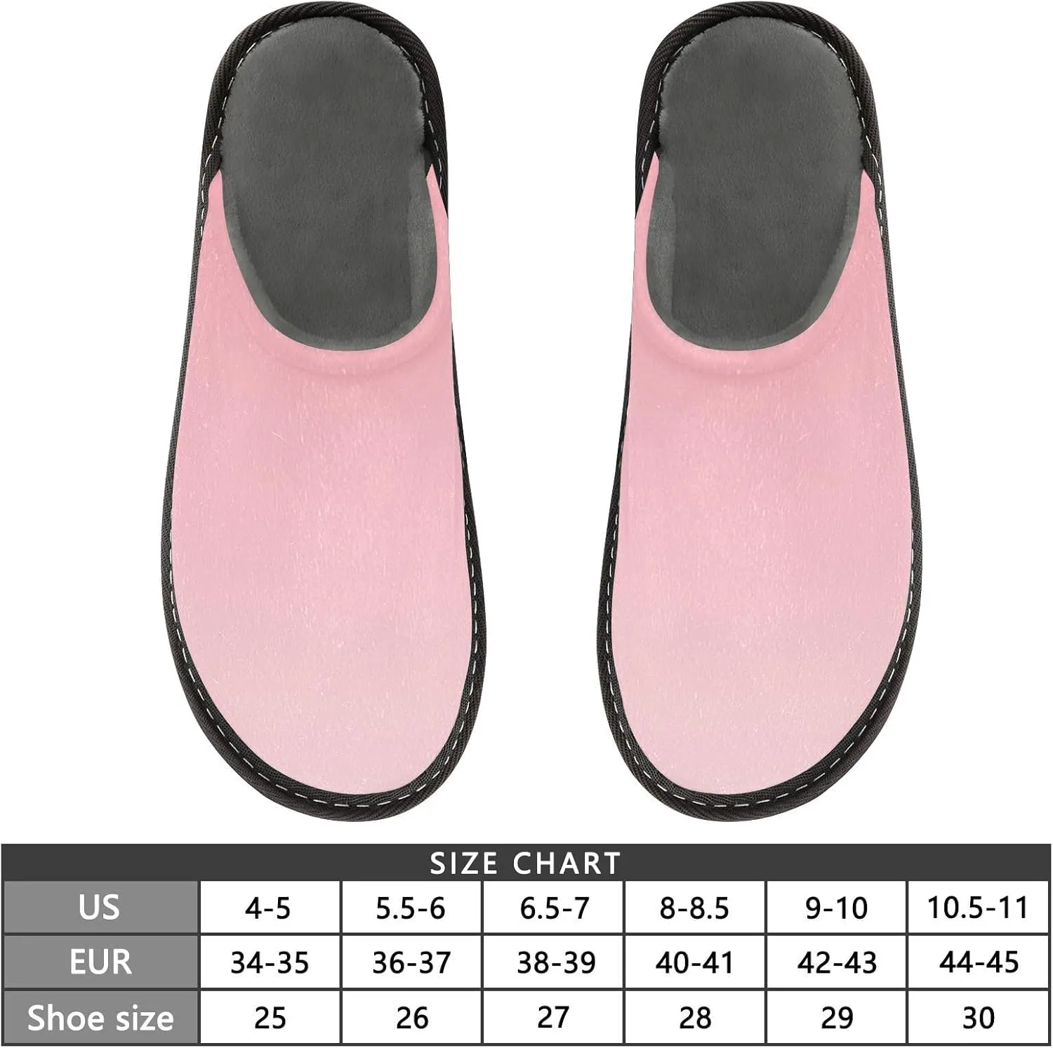 Blue Orange Gradient House Slippers for Women Men Non-Slip Slipper Socks