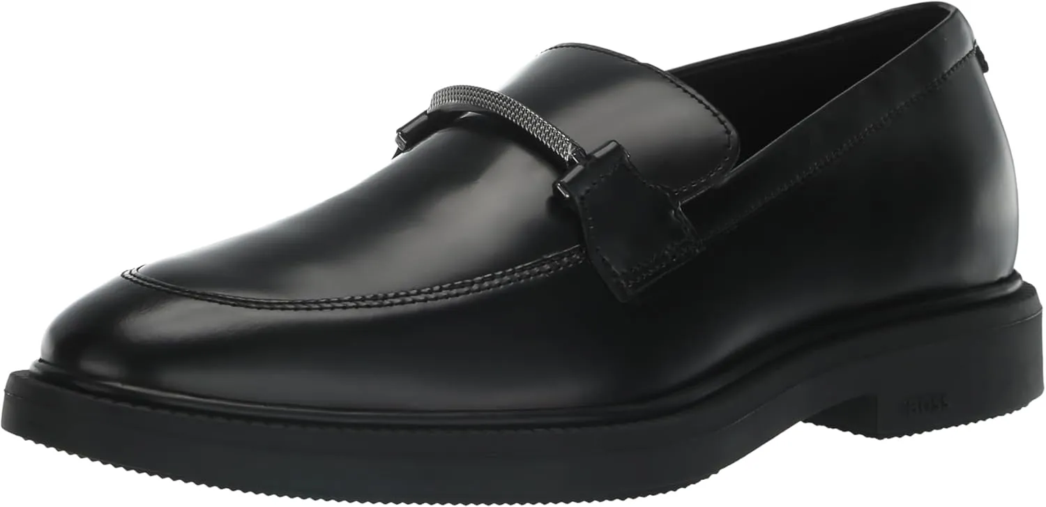BOSS Women's Larry Brush Off Leather Loafer Shoe