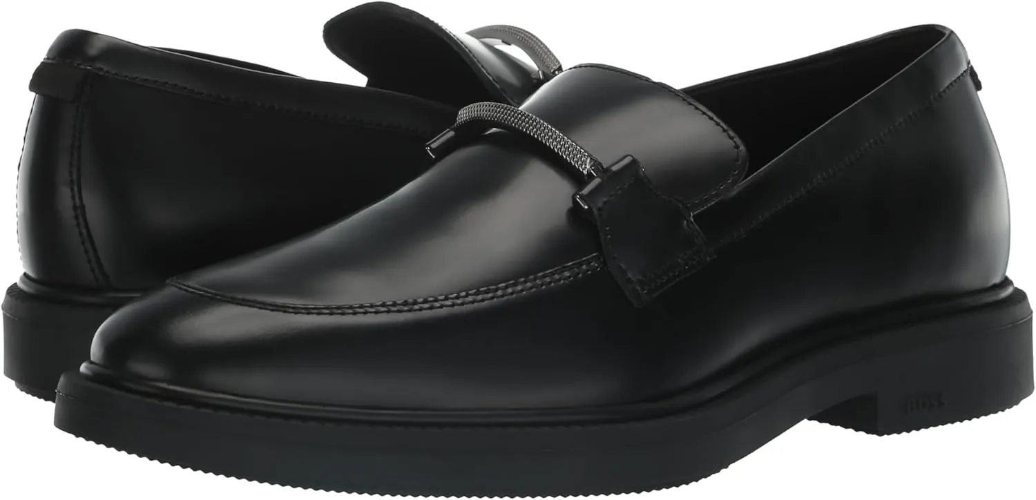 BOSS Women's Larry Brush Off Leather Loafer Shoe