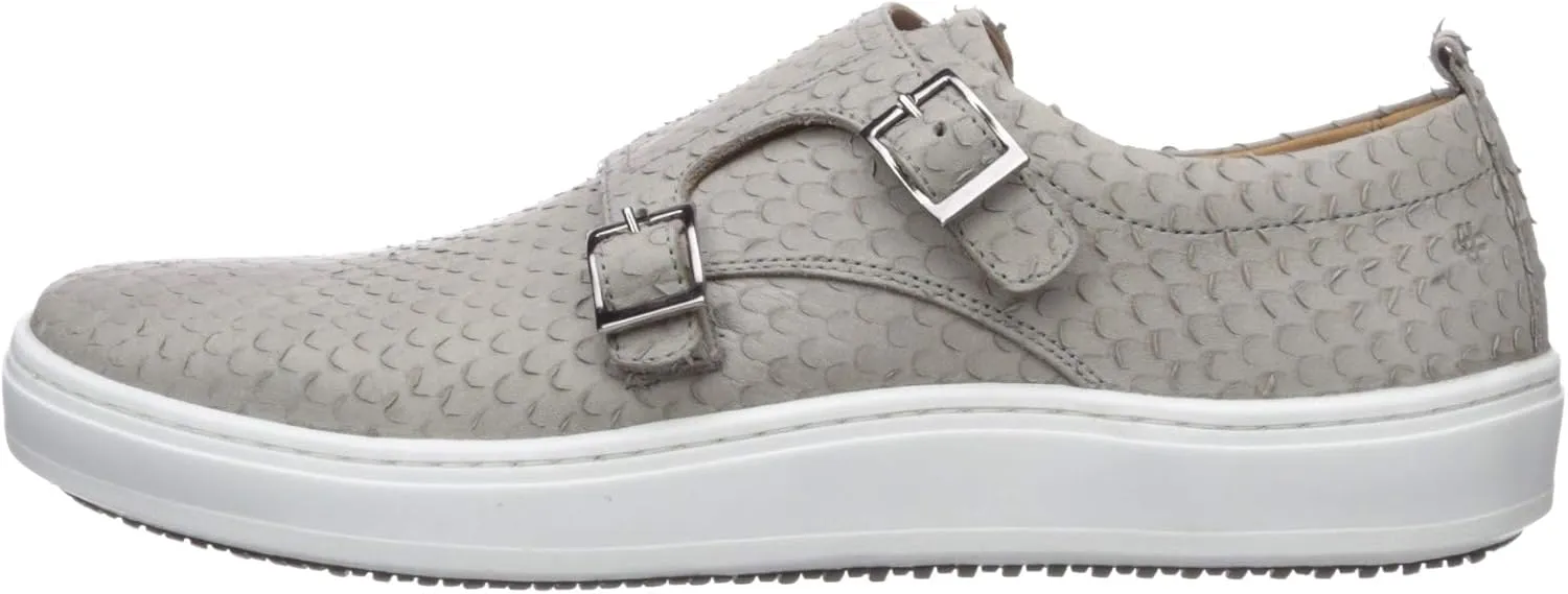 Brothers United Men's Leather Luxury Double Monk Slip on Sneaker Loafer