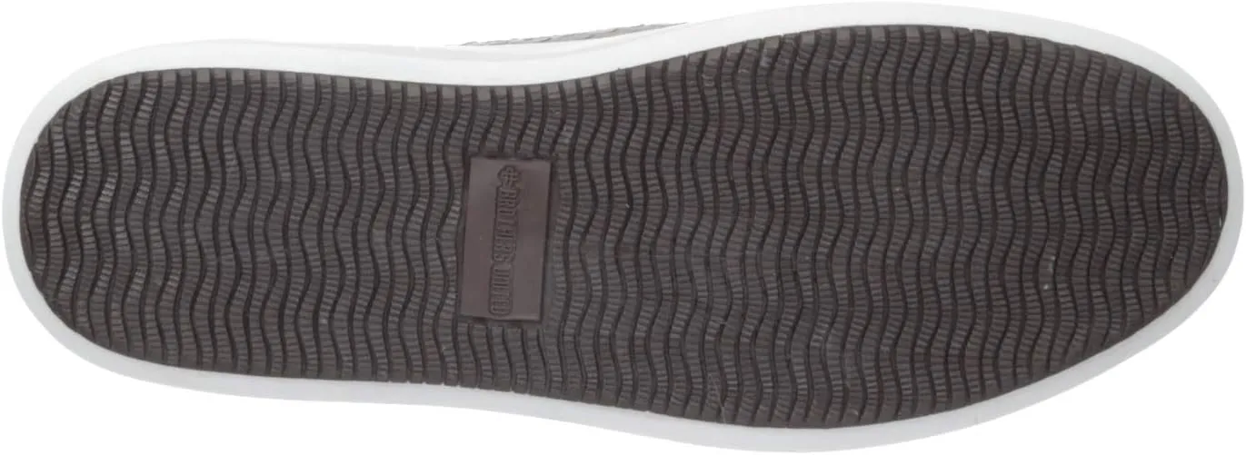 Brothers United Men's Leather Luxury Double Monk Slip on Sneaker Loafer