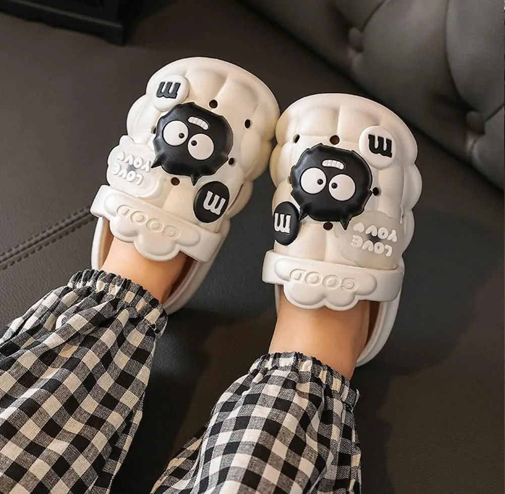 Bubble Slides for Kids Sandals Funny Cartoon Cloud Slides Non Slip Bathroom Pillow Slipper Girls Boys Summer Beach Sandals