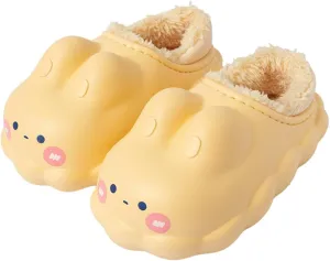 Caramella Bubble Women Cute Bunny Animal Slippers Memory Foam Cotton Rabbit House Shoes for Adults Indoor Outdoor