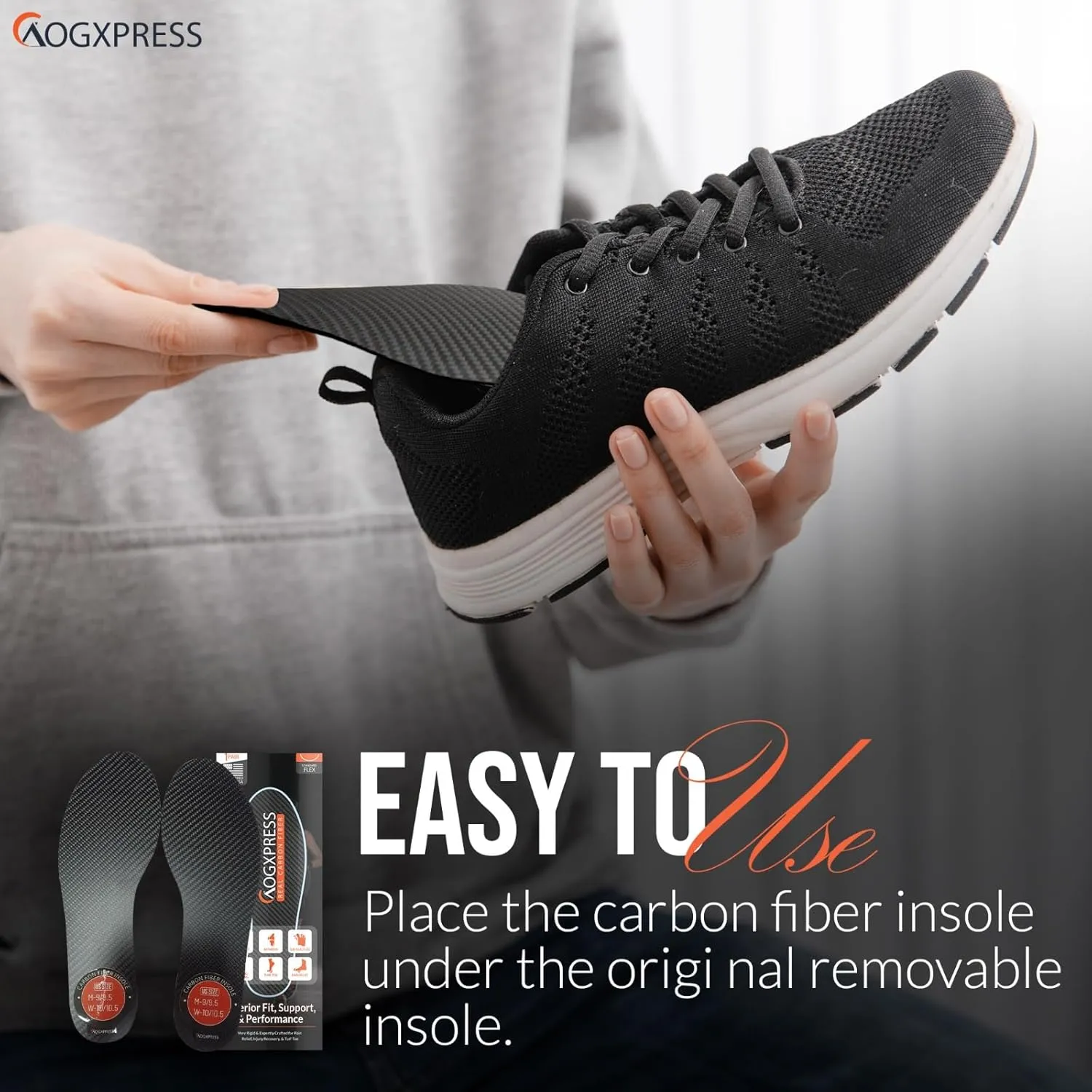 Carbon Fiber Insole (1 Pair) (7) Carbon Fiber Shoe Insert- Rigid Support Turf Toe, Shoe Insert for Sports, Hiking, Trekking, Basketball, Running - Alternative to Post Op Shoe