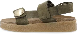 CA'SHOTT A/S Women's Platform Sandal, Olive, 11