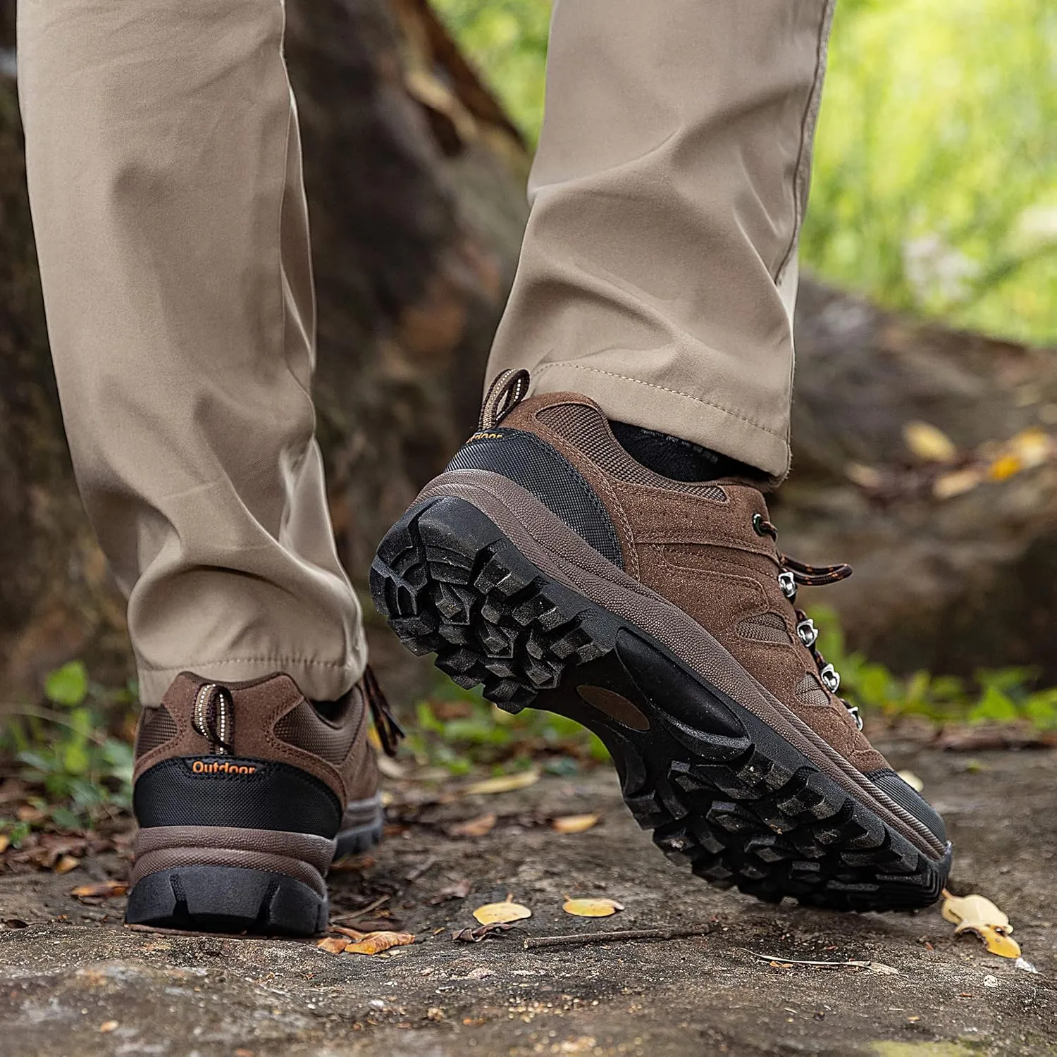 CC-Los Mens Waterproof Hiking Shoes Lightweight Breathable Walking Trekking Sneakers Size 7-13