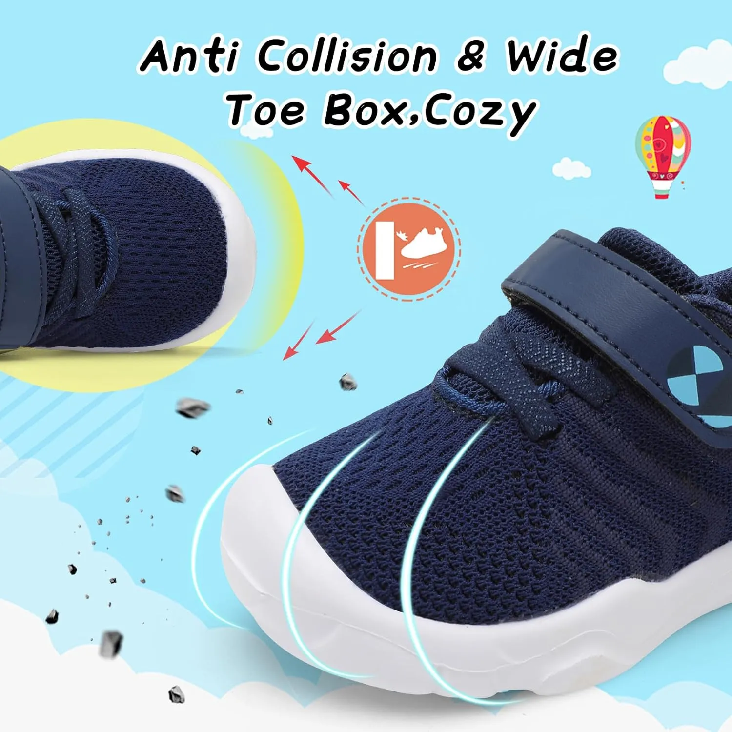 Centipede Demon Toddler Shoes Boys Girls Breathable Sneakers Kids Barefoot Shoes Lightweight Walking Running Shoe Outdoor Athletic Tennis Shoe