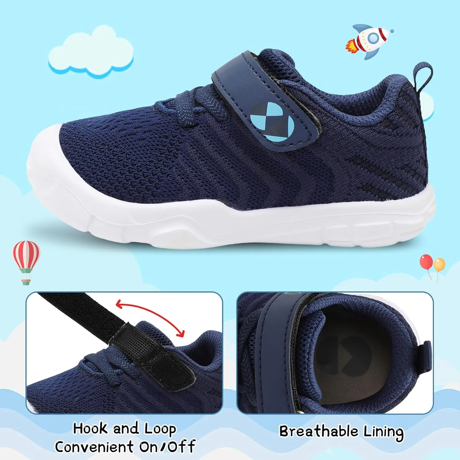 Centipede Demon Toddler Shoes Boys Girls Breathable Sneakers Kids Barefoot Shoes Lightweight Walking Running Shoe Outdoor Athletic Tennis Shoe