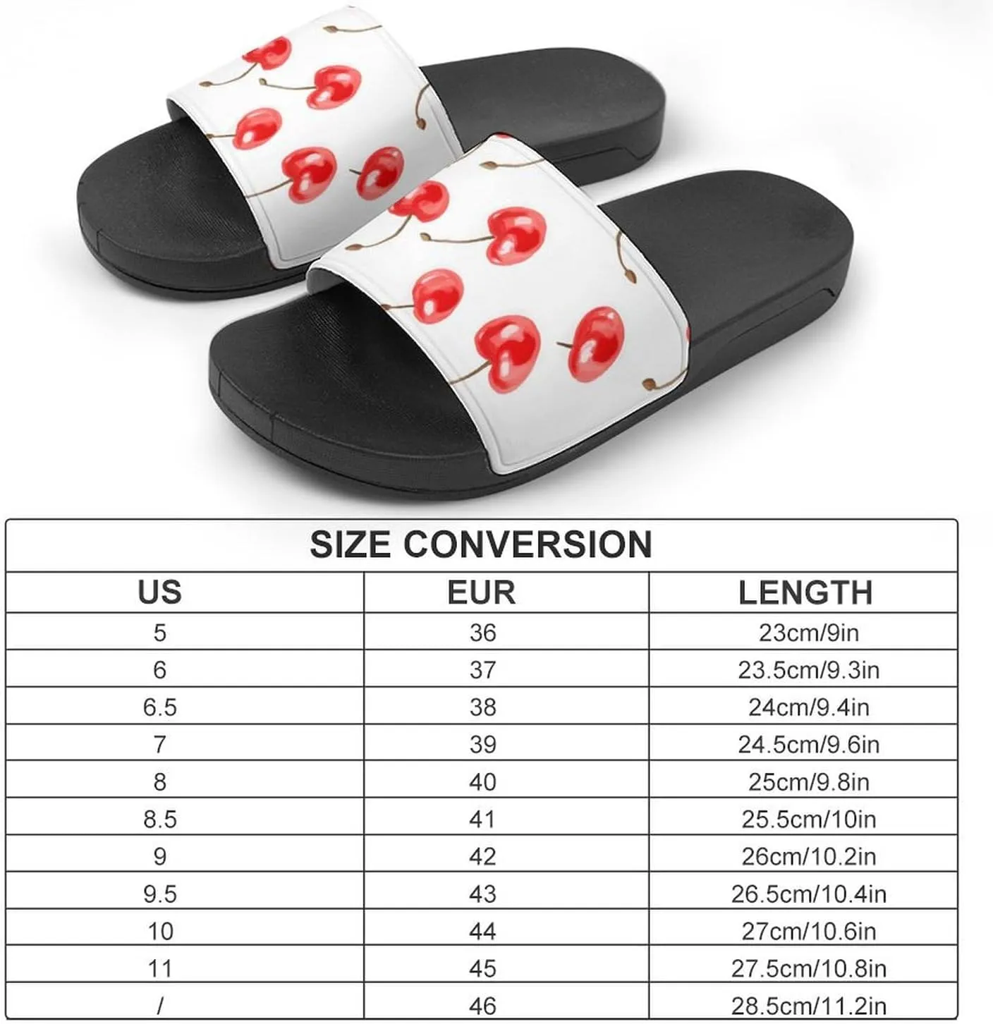 Cherries Slippers Indoor Outdoor Unisex House Slipper Shower Slippers Non-Slip Open Toe Shoes